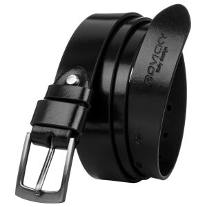 Keskeny férfi öv polírozott természetes bőr - Rovicky 141451853 - Férfi öv