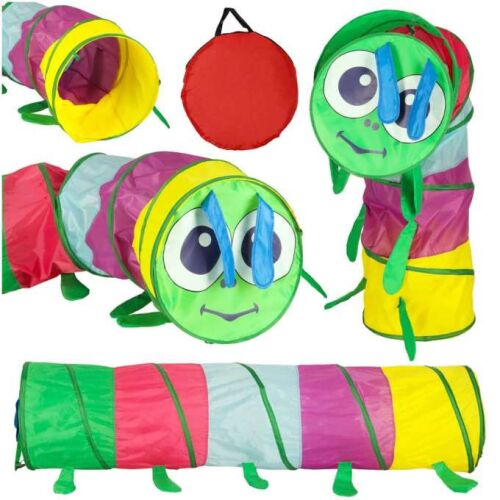 Gyermek kerti alagút sátor önszerelő pályával otthoni kertbe, nagy összecsukható hernyó 141464990