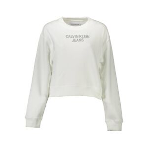 CALVIN KLEIN BLUZA BEZ ZAMKA DAMSKA BIAŁA 141488554 - Dla kobiet