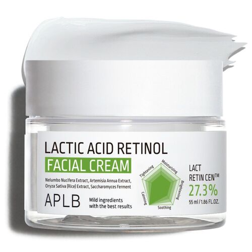 Közelkép az APLB Lactic Acid Retinol Arckrém 55ml termékről - Bőrápolás