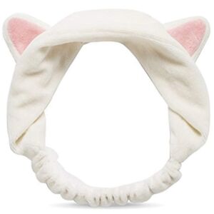 WGW Kozmetikai Hajpánt Kerek Cica fülekkel - Fehér 141504414 - Fejpánt
