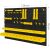 Humberg black and yellow tool wall organizer, dimensions