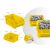 Humberg yellow storage bins for tool wall organizer, dimensions