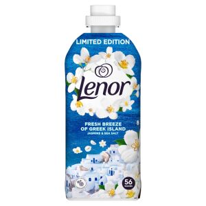 Lenor Fresh Breeze of Greek Island Fabric Softener, 56 washes, Jasmine & Sea Salt scent - Liquid fabric softener