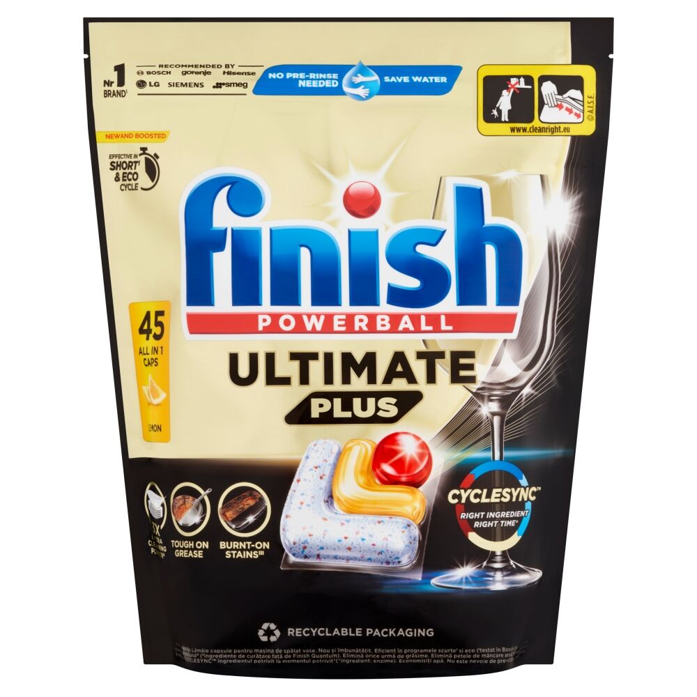 E-shop Finish Powerball Ultimate Plus Kapsule do umývačky riadu s citrón...