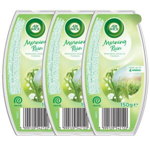 Air Wick Morning Rain Gyöngyvirág Illatosító Gél 3x150g 141542464 - Légfrissítő