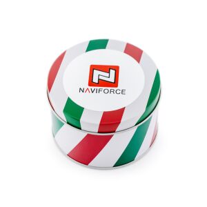 Prezentowe pudełko na zegarek - PUSZKA NAVIFORCE - tricolor 141543764 - Skrzynka na zegary i zegarki