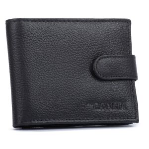 Mały skórzany portfel męski z RFID od 4U Cavaldi (Kis bőr férfi pénztárca RFID-vel a 4U Cavalditól) - lengyel nyelven