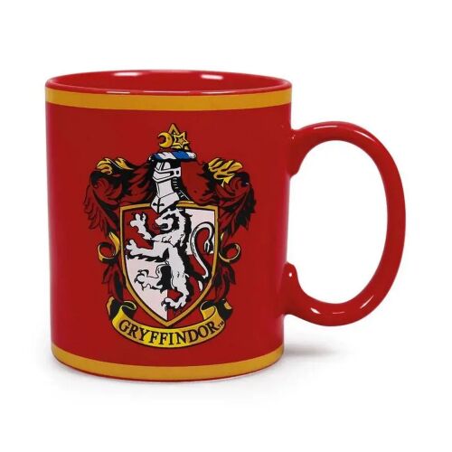 Harry Potter Griffendél címeres bögre, 400 ml, piros kerámia bögre a Griffendél ház címerével - Tálalás