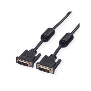 Roline Dual link 11.04.5525 DVI - DVI Kábel 1,8m - Fekete 141588205 - DVI kábel