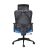IRISOffice Eclipse ergonomikus irodai forgószék, fekete hálós háttámla és kék ülés, hátsó részlet