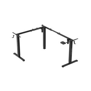 Elektromos állítható magasságú keret állvány, sarok asztal szabályozható, 72-118 cm, 2 motor , teherbírás 80 kg, Fekete 141590485 - Mark Adler