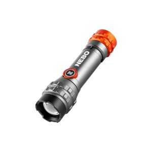 Zseblámpa NEBO DAVINCI™ 450L FLEX elemlámpa, 6x-os zoom, alumínium test, IPX4, 600mAh Li-ion akku, max. 450 lumen
