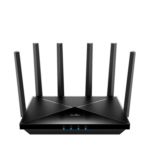 Cudy WR11000 vezetéknélküli router 2.5 Gigabit Ethernet Háromsávos (2,4 GHz / 5 GHz / 6 GHz) Fekete 141592236