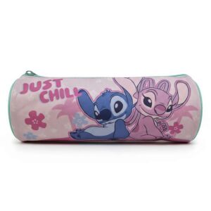 Piórnik cylindryczny Disney Lilo & Stitch z motywem 'Just Chill' - Uchwyt na długopis