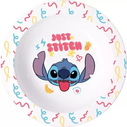 Stitch műanyag mikrohullámú mélytányér, Stitch karakter mintával, ideális gyerekeknek