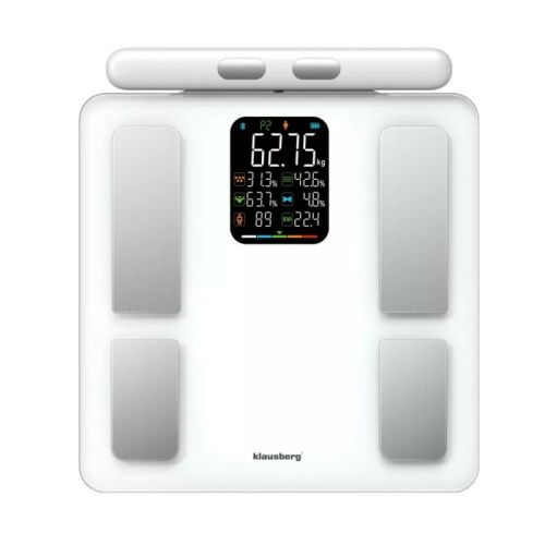 Klausberg KB 7857 digitális testelemző mérleg, fehér