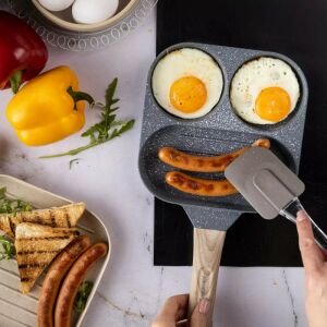 Klausberg KB 7817 3 rekeszes serpenyő, 18,5 cm, márvány bevonat, indukciós, szürke 141596874 - Klausberg