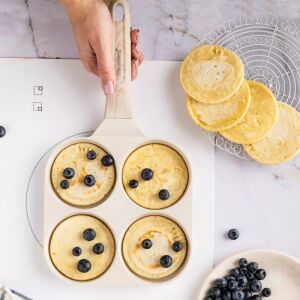 Klausberg KB 7823 4 rekeszes serpenyő, 18,5 cm, márványbevonat, indukciós, bézs 141597037 - Klausberg