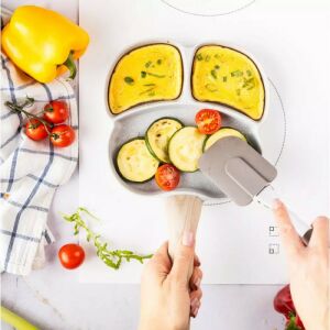 Klausberg KB 7824 3 rekeszes serpenyő, 19 cm, márvány bevonat, indukciós, szürke