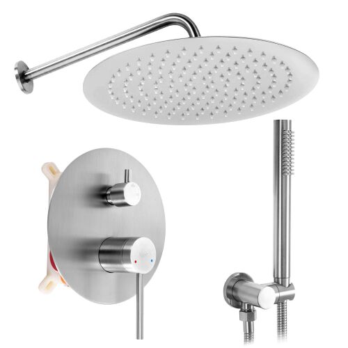 Podomietková sprchová súprava Rea Foss Clif Nickel Brush + BOX 141597090