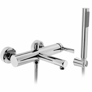 Rea Pixel Chrome Wandmontierte Badewannenarmatur mit Handbrause - Wasserhahn