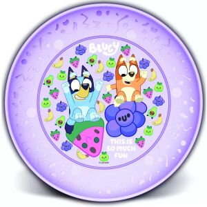 Bluey plastični tanjur za djecu, s likovima Bluey i Bingo. - Dječji set za jelo