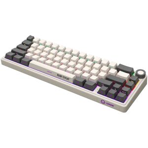 Schräge Ansicht der kabellosen mechanischen Gaming-Tastatur Lorgar KBP70MW - Peripheriegeräte