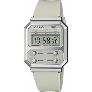 Casio A100WEF-8AEF beige Silikonarmband Digitaluhr - Casio