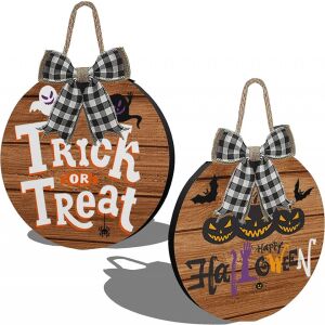 2er-Set JoyTplay Halloween-Dekoration, Holz/Textil, mehrfarbig, 50 x 30 cm 141599591 - Halloween-Dekoration