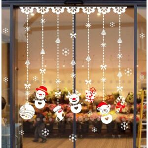 Sada 9 vianočných nálepiek na okno Heekpek, PVC, viacfarebné, 21 x 29 cm 141599597 - Nálepky na okno