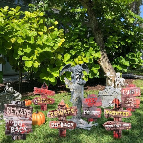 6 darabos FORMIZON Halloween dekorációs készlet, poliuretán, többszínű, 28/38 cm