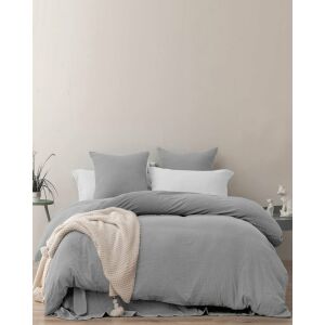 Posteľná bielizeň MILDLY, 2 kusy, sivá, mikrovlákno, 135 x 200 cm/ 80 x 80 cm 141599657 - Posteľné prádlo - pre mládež a dospelých