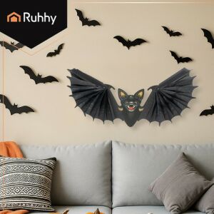 Decorațiune liliac Halloween Ruhhy pe perete deasupra canapelei - Decorațiuni de Halloween