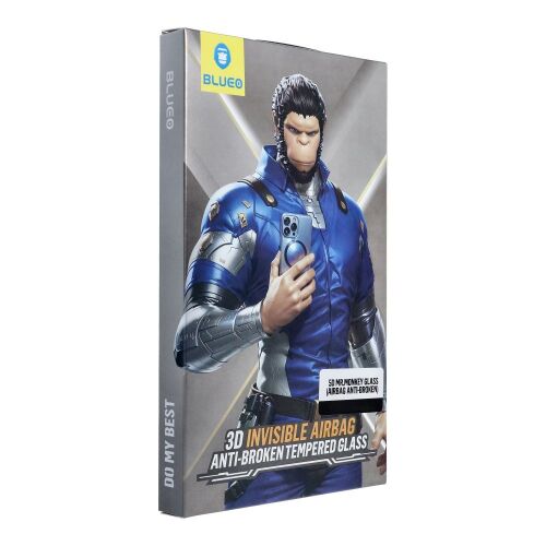 Apple iPhone 17 Pro Max 5D Mr. Monkey edzett üveg - fekete (Airbag Anti-broken) 141601858