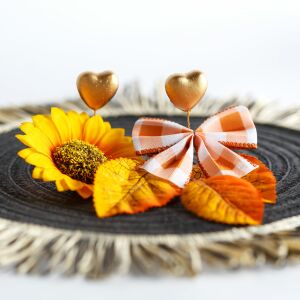 BEWELLO Őszi dekorációs szett két féle falevelekkel 5 részes BW59015 141602020 - Őszi dekorációs kellék