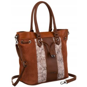 Női táska kígyóbőr mintás ökológiai bőrből - David Jones 141619602 - David Jones