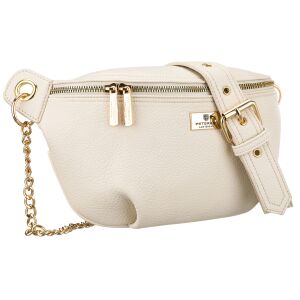 Bézs női övtáska ökológiai bőrből, cipzárral - Peterson