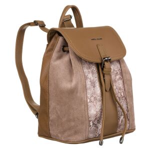 Női hátizsák ökológiai bőrből, fedéllel - David Jones 141643656 - Bőrönd &Táska