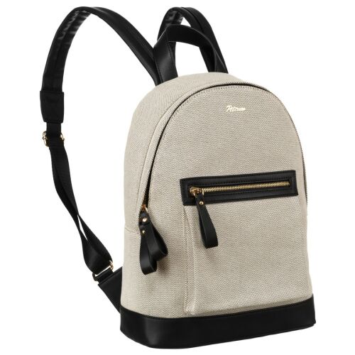 Nagy, városi női hátizsák bézs színben vászon Peterson 141630735