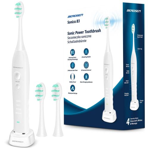 Szczoteczka soniczna do zębów Sonica B3 biała 141637629