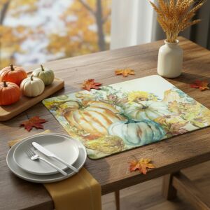 BEWELLO Őszi asztaldekoráció-tányéralátét-tökök - 40 x 30 cm BW59031 141625370 - Őszi dekorációs kellék