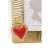 KARE Design Flaming Heart Due Arany Képkeret Piros Szívekkel 10x15 cm 141643748