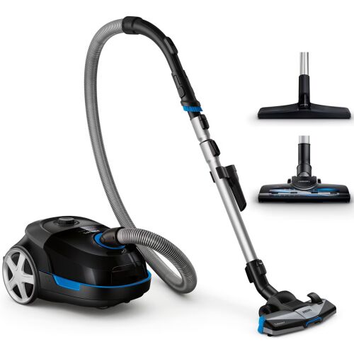 Beutelstaubsauger Philips Performer Active FC8578/09, 650 W, AirflowMax-Technologie, TriActive, Schwarz 141649453