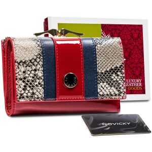 Skórzany damski portfel Peterson PTN ST-412 SNAKE 141658949 - Peterson