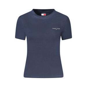 TOMMY HILFIGER DAMSKI T-SHIRT Z KRÓTKIM RĘKAWEM NIEBIESKI 141667568 - Tommy Hilfiger