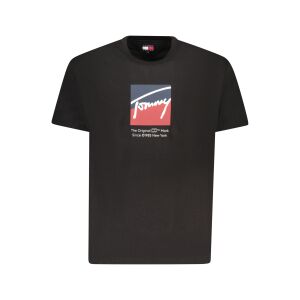 TOMMY HILFIGER MĘSKA KOSZULKA Z KRÓTKIM RĘKAWEM W KOLORZE CZARNYM 141668901 - Tommy Hilfiger