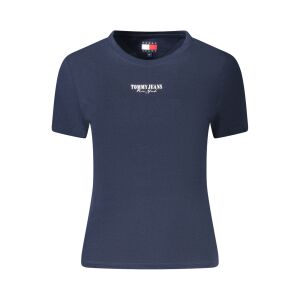 TOMMY HILFIGER DAMSKI T-SHIRT Z KRÓTKIM RĘKAWEM NIEBIESKI 141676961 - Tommy Hilfiger