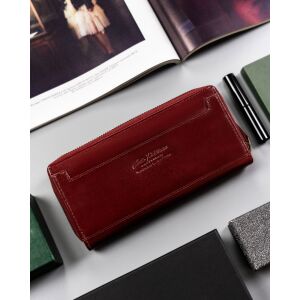 Nagy méretű, bőr női pénztárca cipzárral és patenttal - Peterson 141677620 - Peterson