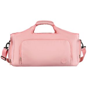 Hétvégi utazótáska poliészterből rózsaszín színben, cipzárral zárható - Peterson 141681827 - Utazótáska